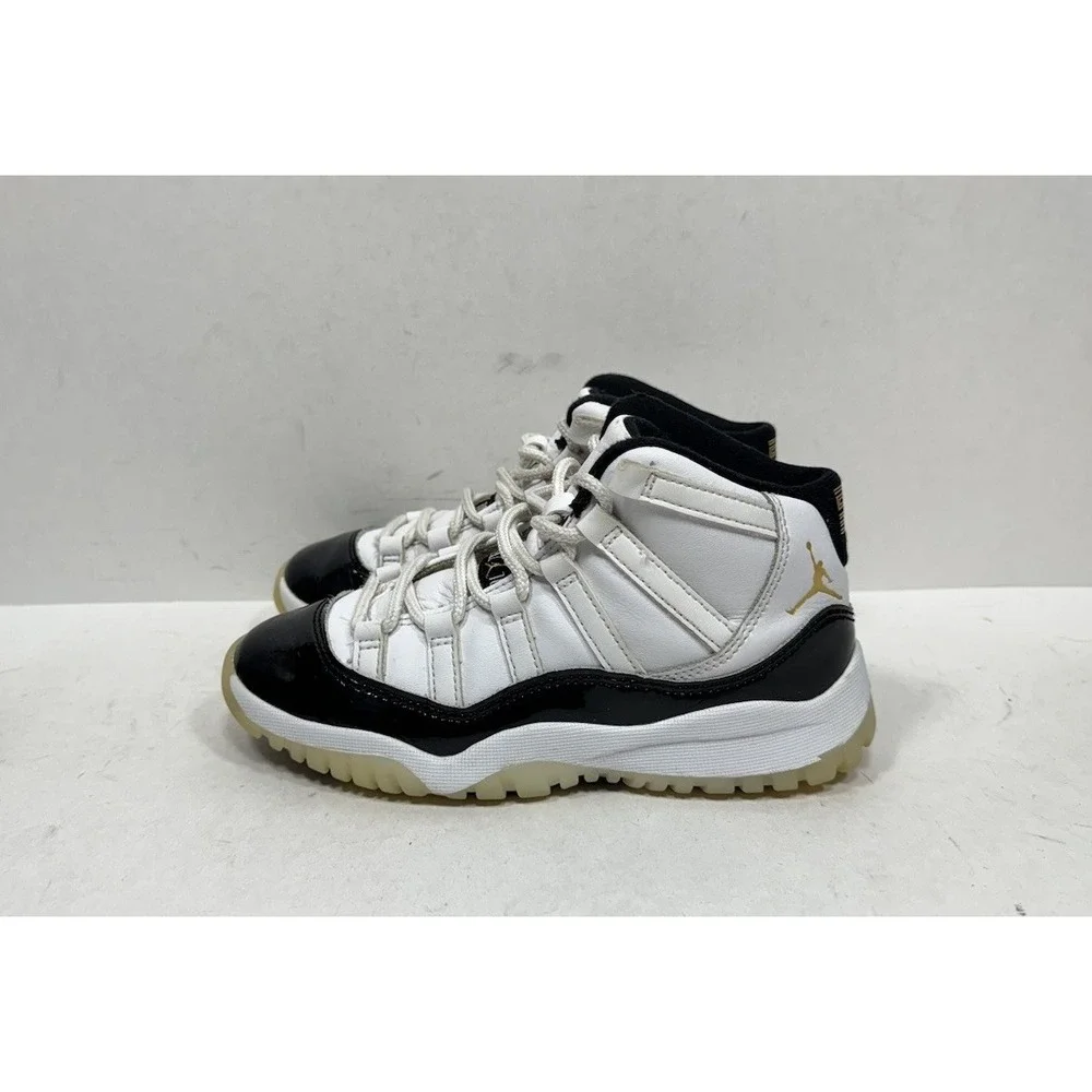 Air Jordan 11 Dmp Gratitude Shoes Boys‎ Size 13C White Basketball 378039-170